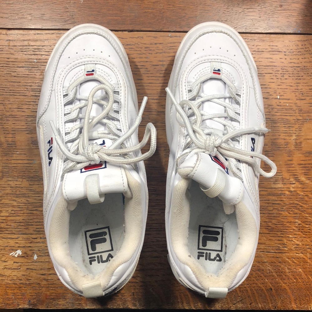 White Womens Filas